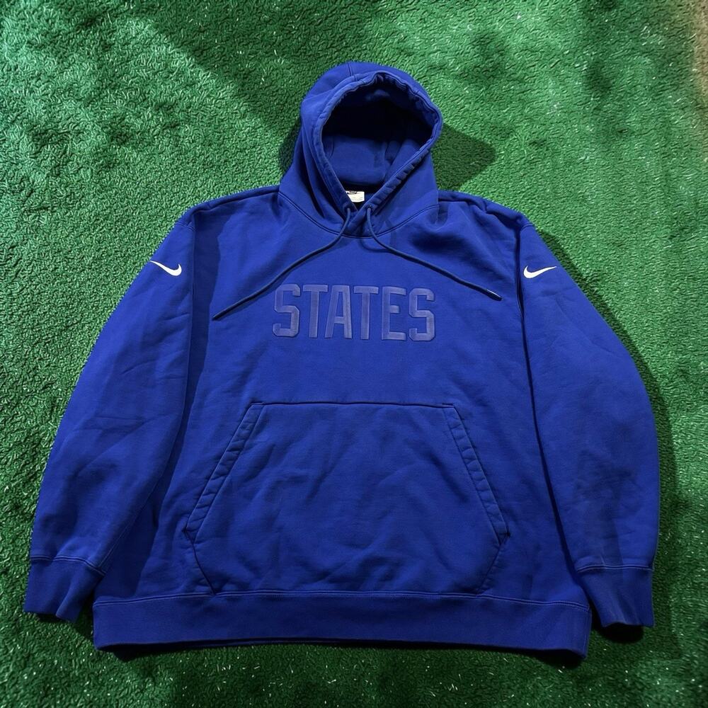 Nike USMNT USA Soccer Fleece Pullover Hoodie Blue Men’s Size XXL DN1136-452